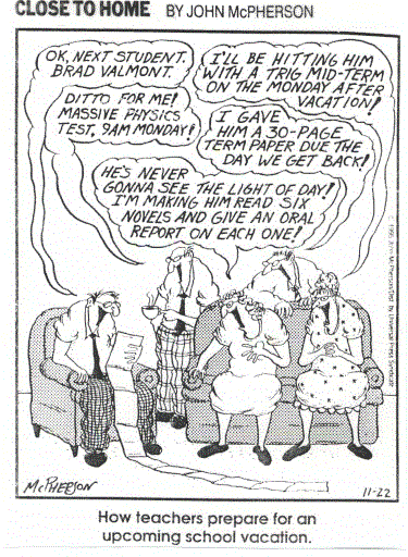 vacation cartoon